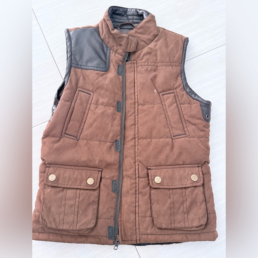 Class Club Brown and Black Kids Vest